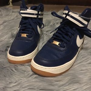Blue Nike Air Force Ones